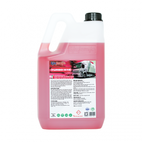 Dung dịch rửa xe không chạm dùng cho xe tải và xe khách TURBO X10-5L