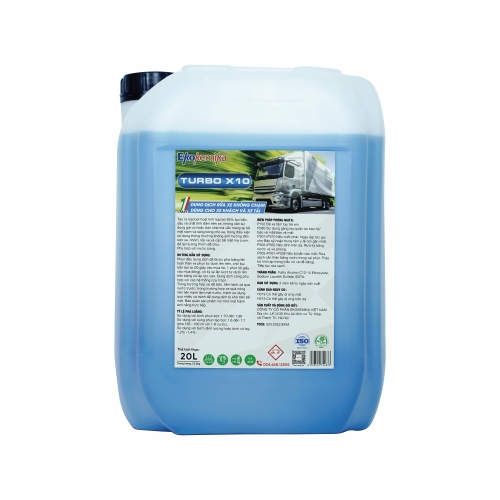Dung dịch rửa xe không chạm dùng cho xe tải và xe khách TURBO X10-20L