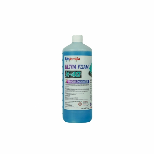 Dung Dịch Rửa Xe Không Chạm Siêu Bọt Hoạt Tính Thế Hệ Mới Ekokemika Ultra Foam X-40 1 Lít