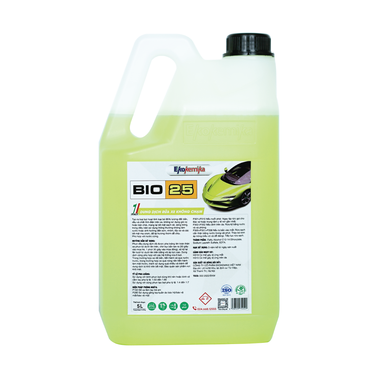 Dung dịch rửa xe không chạm BIO25-5L