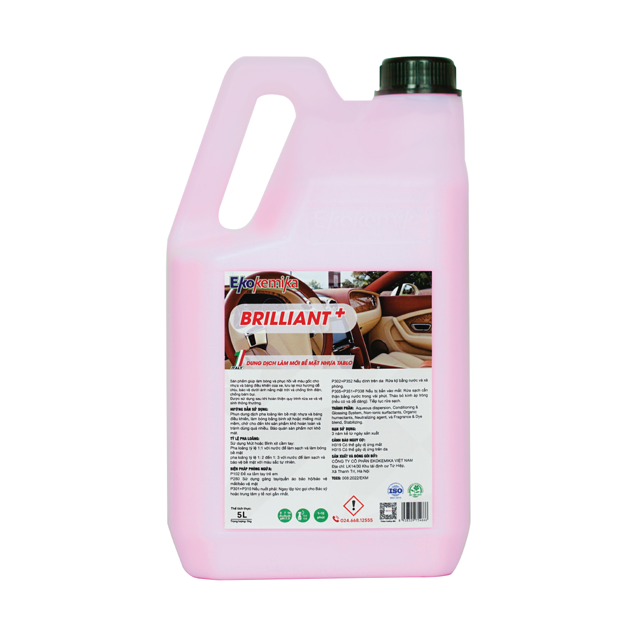 Dung dịch bảo dưỡng nhựa, da BRILLIANT +-5L