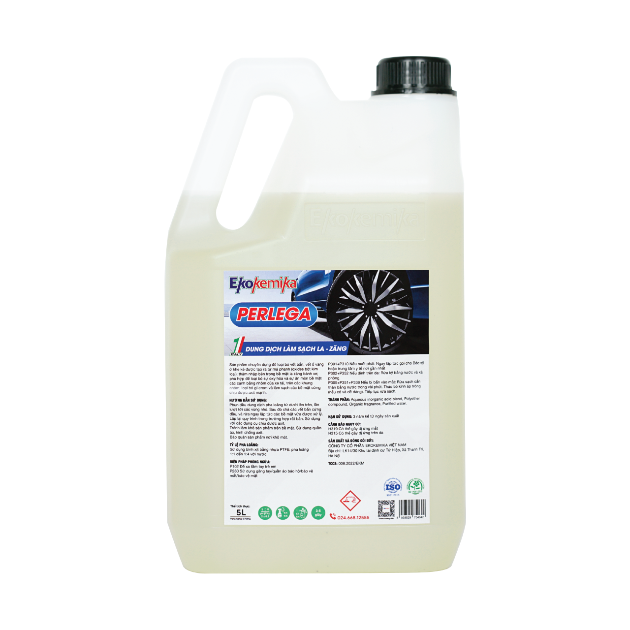 Dung dịch tẩy ố la zăng và tẩy ố kính  PERLEGA-5L