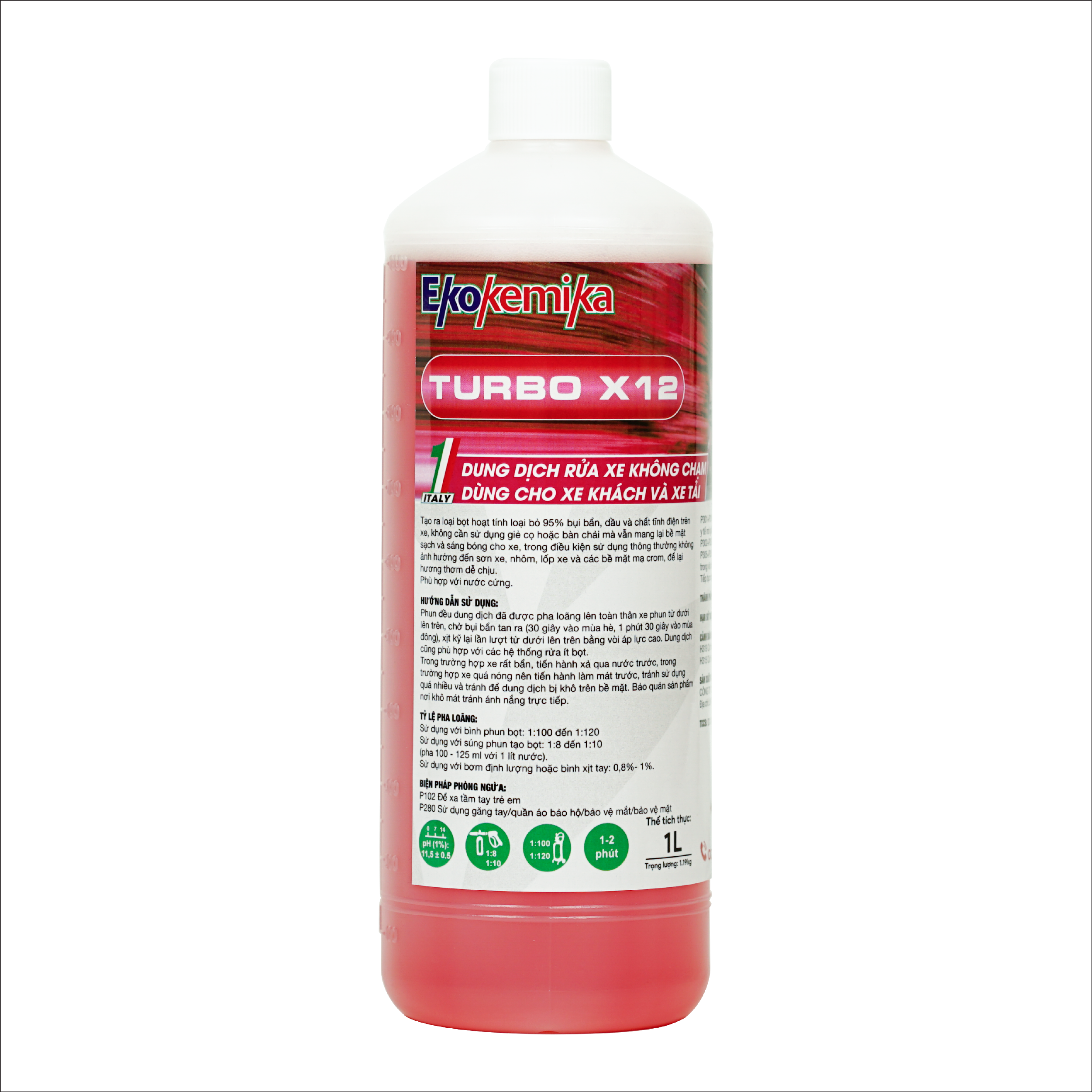 Dung dịch rửa xe không chạm TURBO X12-1L